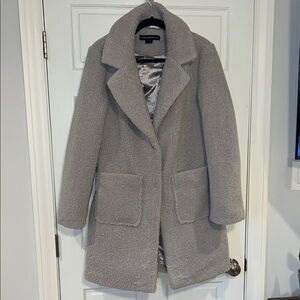 French Connection Gray Teddy Jacket NWOT